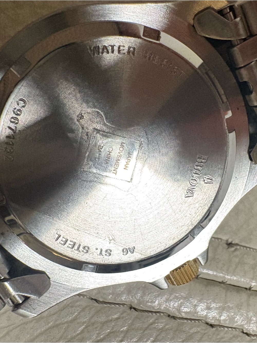 Bulova Two-Tone Gold and Silver Watch with Black Dial - Picture 5 of 10